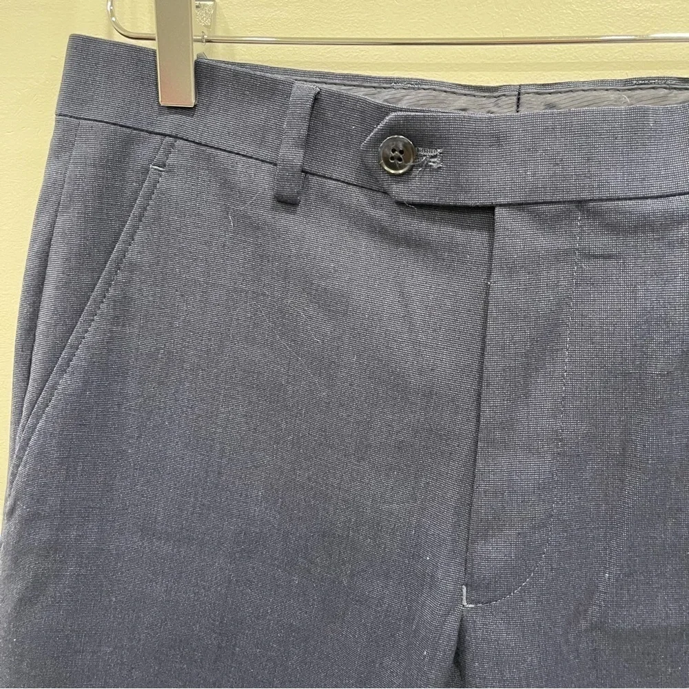 Alfani Slim Fit Navy Blue Trouser Pants Size 30W 30L